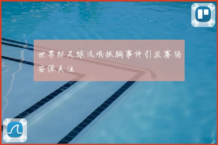 世界杯足球流氓抓胸事件引发赛场安保关注